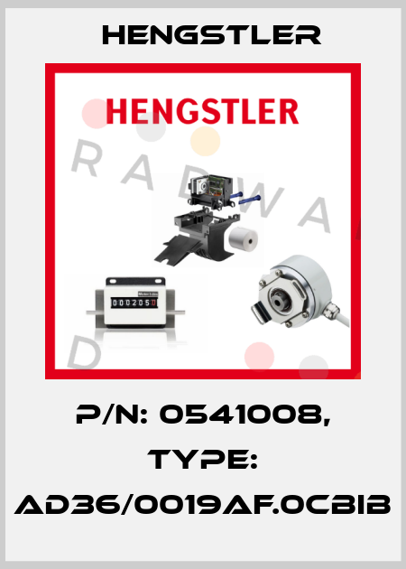p/n: 0541008, Type: AD36/0019AF.0CBIB Hengstler