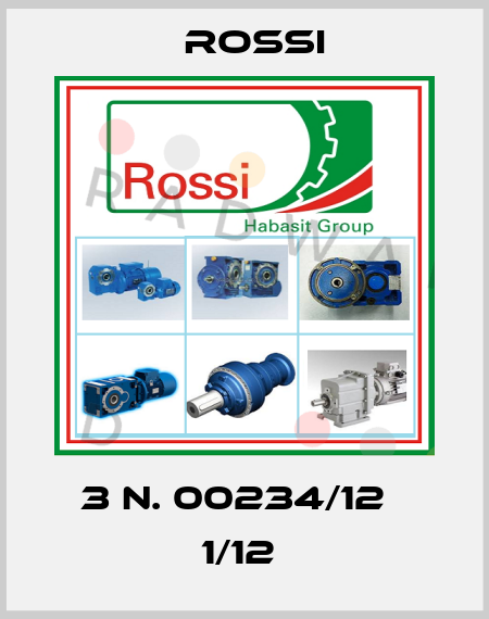 3 N. 00234/12   1/12  Rossi