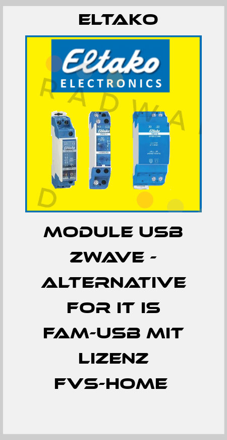Module USB zwave - alternative for it is FAM-USB mit Lizenz FVS-Home  Eltako