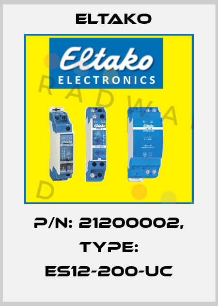 P/N: 21200002, Type: ES12-200-UC Eltako