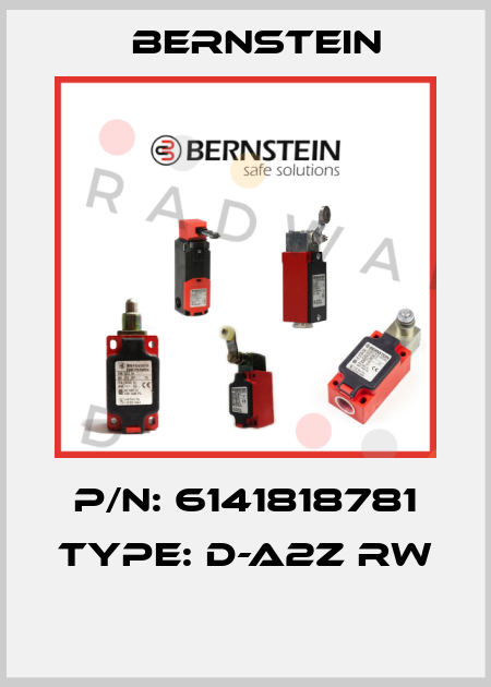 P/N: 6141818781 Type: D-A2Z RW  Bernstein