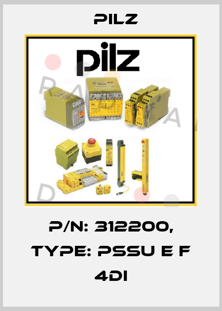 p/n: 312200, Type: PSSu E F 4DI Pilz