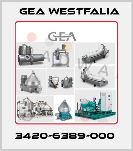 3420-6389-000  Gea Westfalia