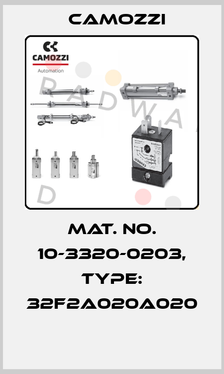 Mat. No. 10-3320-0203, Type: 32F2A020A020  Camozzi