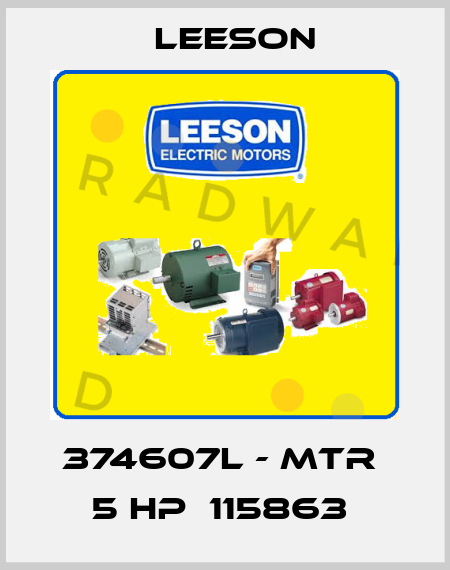 374607L - MTR  5 HP  115863  Leeson
