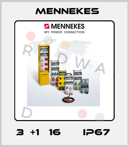 3Р+1   16А  с IP67  Mennekes