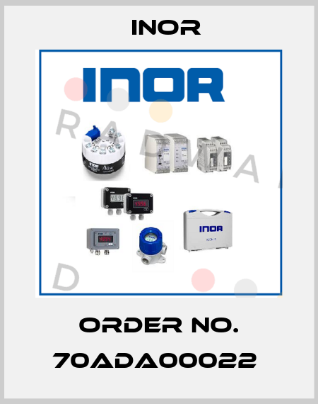 Order No. 70ADA00022  Inor