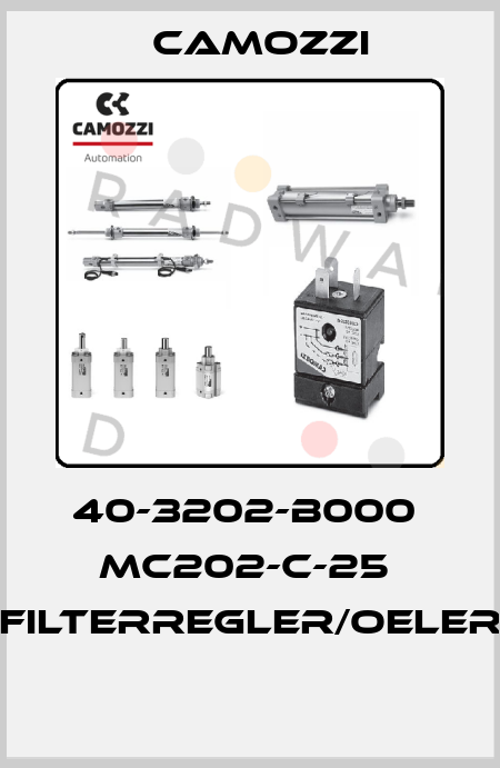 40-3202-B000  MC202-C-25  FILTERREGLER/OELER  Camozzi