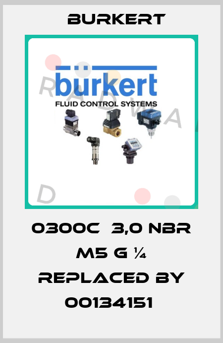 0300C  3,0 NBR M5 G ¼ replaced by 00134151  Burkert