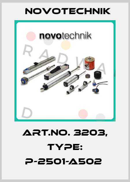 Art.No. 3203, Type: P-2501-A502  Novotechnik