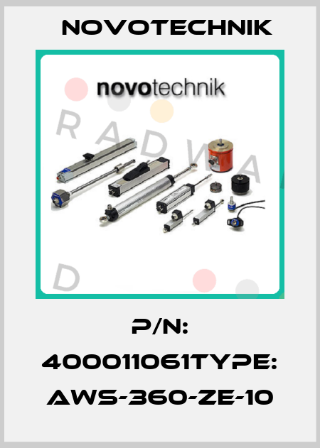 P/N: 400011061Type: AWS-360-ZE-10 Novotechnik