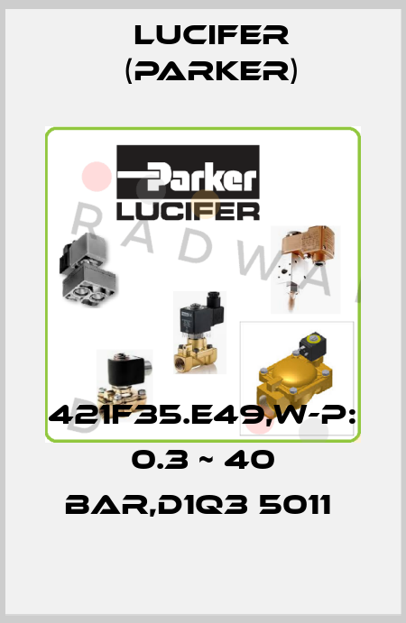 421F35.E49,W-P: 0.3 ~ 40 BAR,D1Q3 5011  Lucifer (Parker)