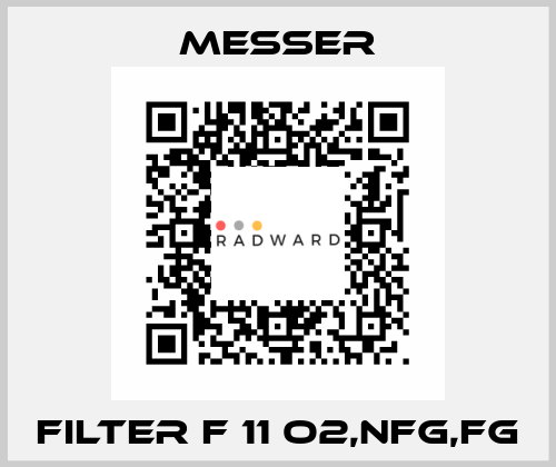 FILTER F 11 O2,NFG,FG Messer