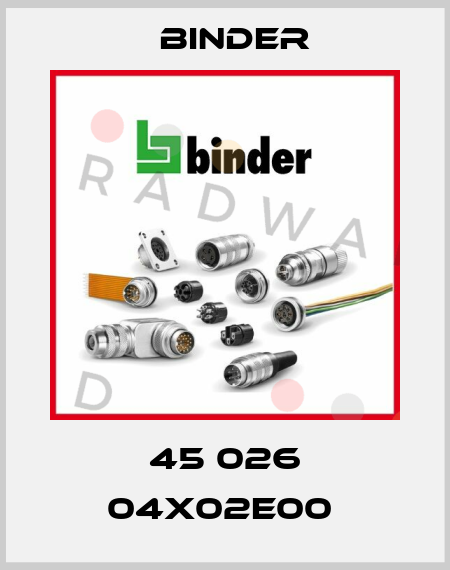 45 026 04X02E00  Binder