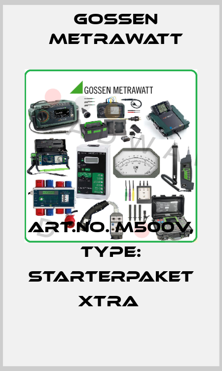 Art.No. M500V, Type: Starterpaket XTRA  Gossen Metrawatt