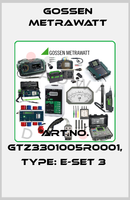 Art.No. GTZ3301005R0001, Type: E-Set 3  Gossen Metrawatt