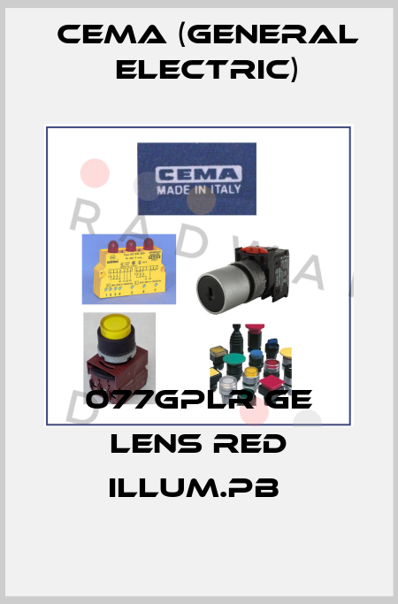 077GPLR GE LENS RED ILLUM.PB  Cema (General Electric)