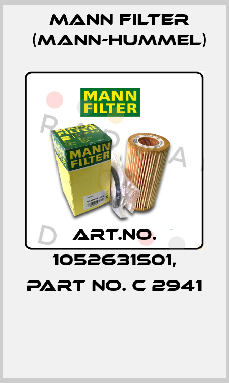 Art.No. 1052631S01, Part No. C 2941  Mann Filter (Mann-Hummel)