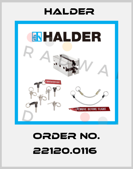 Order No. 22120.0116  Halder