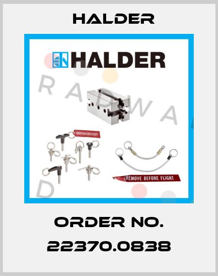 Order No. 22370.0838 Halder
