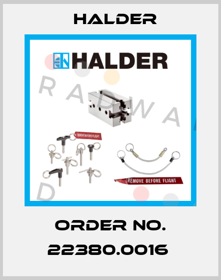 Order No. 22380.0016  Halder