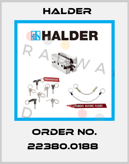 Order No. 22380.0188  Halder
