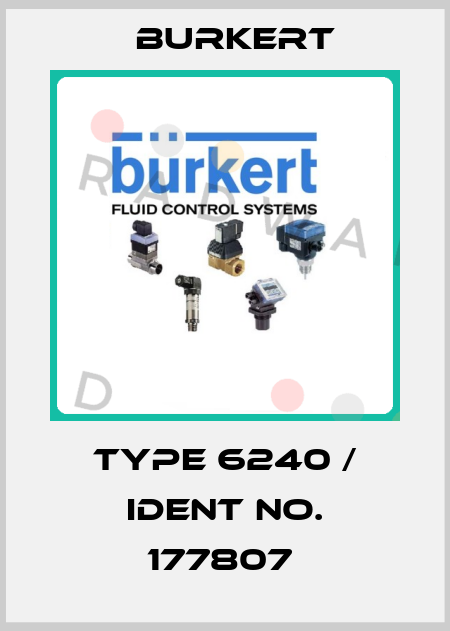 Type 6240 / Ident No. 177807  Burkert