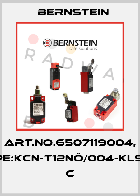 Art.No.6507119004, Type:KCN-T12NÖ/004-KLSM8          C Bernstein