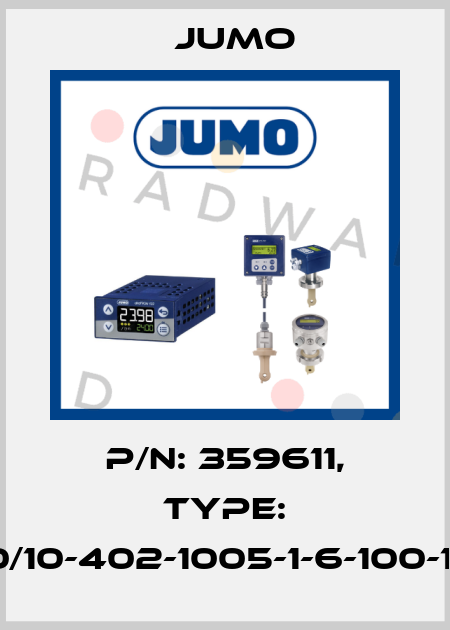p/n: 359611, Type: 902030/10-402-1005-1-6-100-104/000 Jumo