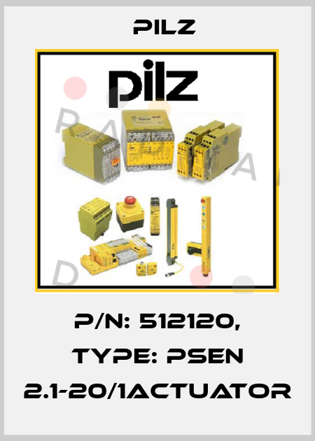 p/n: 512120, Type: PSEN 2.1-20/1actuator Pilz
