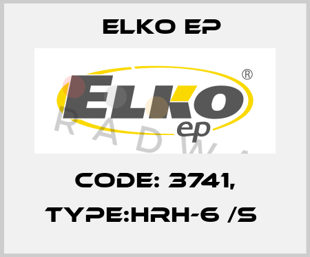 Code: 3741, Type:HRH-6 /S  Elko EP