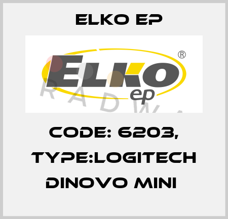 Code: 6203, Type:Logitech diNovo Mini  Elko EP