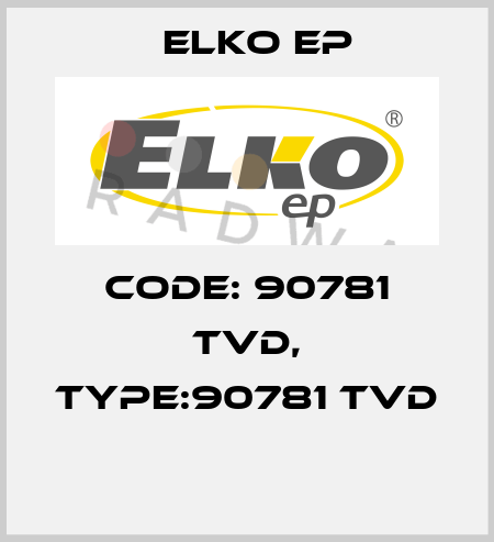 Code: 90781 TVD, Type:90781 TVD  Elko EP
