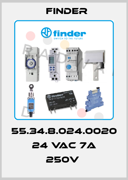 55.34.8.024.0020 24 VAC 7A 250V  Finder