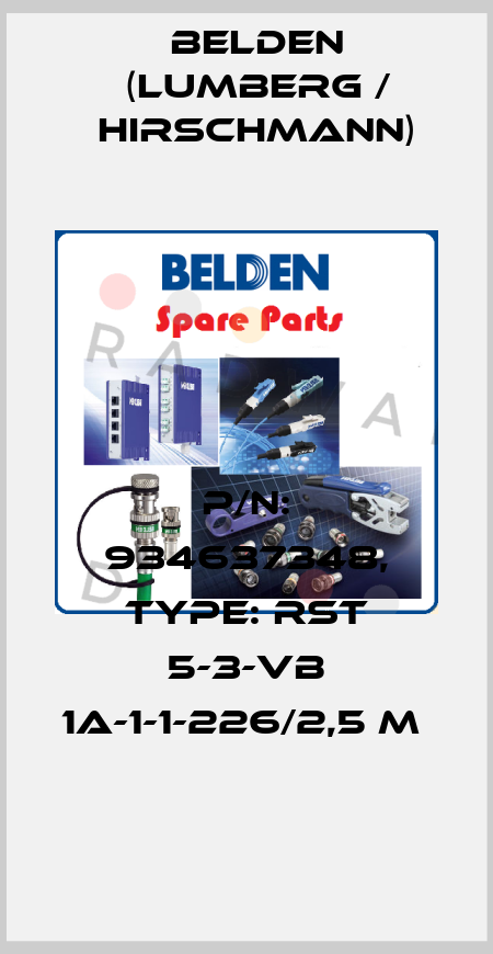 P/N: 934637348, Type: RST 5-3-VB 1A-1-1-226/2,5 M  Belden (Lumberg / Hirschmann)