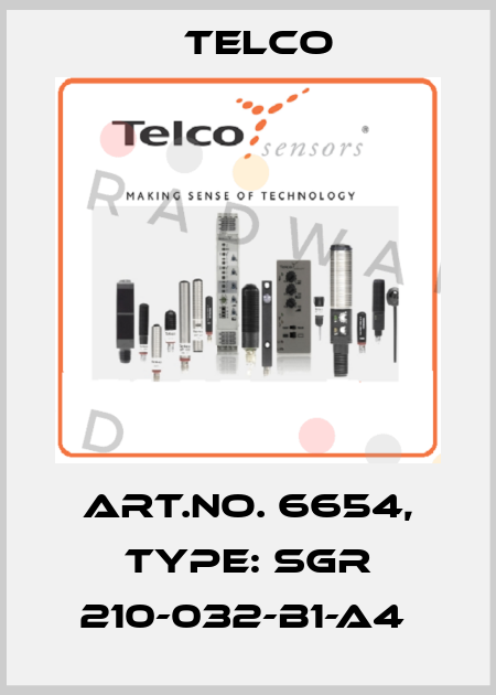 Art.No. 6654, Type: SGR 210-032-B1-A4  Telco