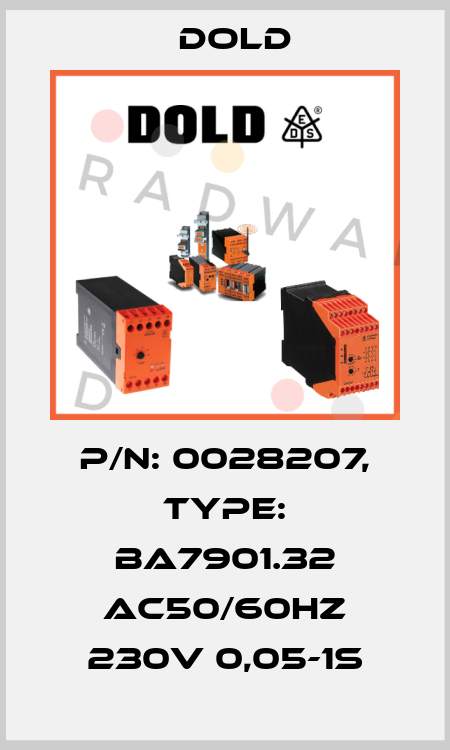 p/n: 0028207, Type: BA7901.32 AC50/60HZ 230V 0,05-1S Dold