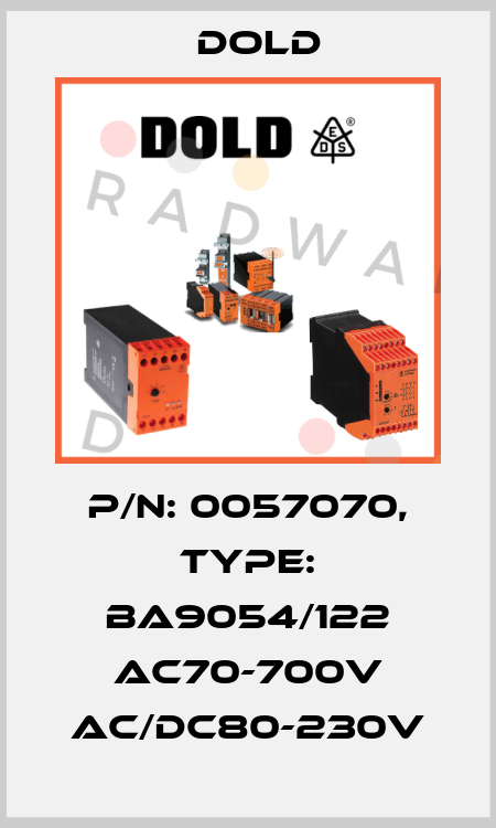 p/n: 0057070, Type: BA9054/122 AC70-700V AC/DC80-230V Dold