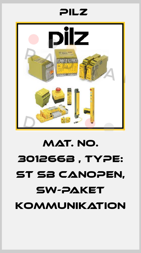 Mat. No. 301266B , Type: ST SB CANopen, SW-Paket Kommunikation  Pilz