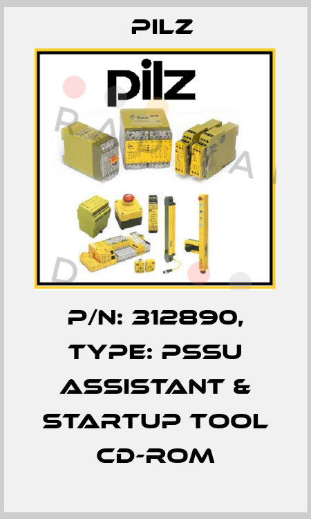 p/n: 312890, Type: PSSu Assistant & Startup tool CD-ROM Pilz