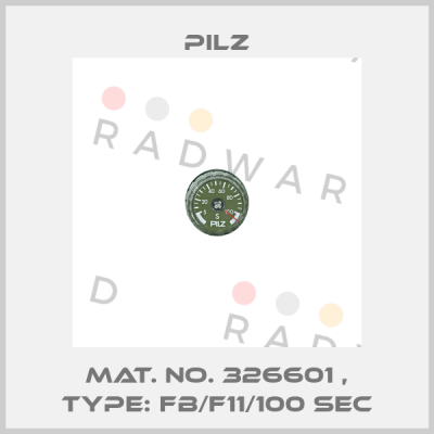 Mat. No. 326601 , Type: FB/F11/100 SEC Pilz
