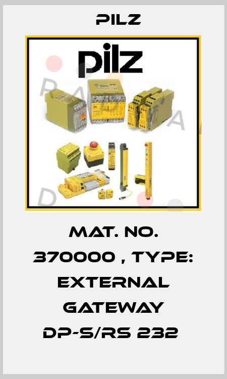Mat. No. 370000 , Type: External Gateway DP-S/RS 232  Pilz