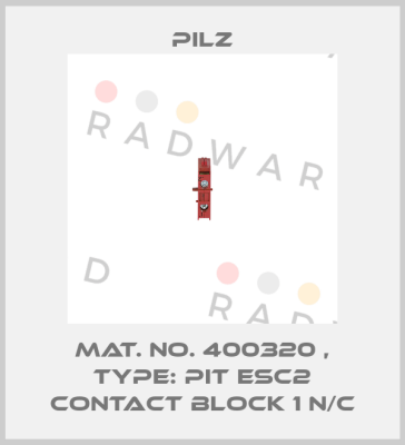 Mat. No. 400320 , Type: PIT esc2 contact block 1 n/c Pilz
