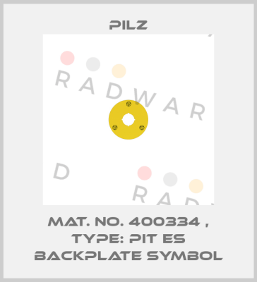 Mat. No. 400334 , Type: PIT es backplate symbol Pilz