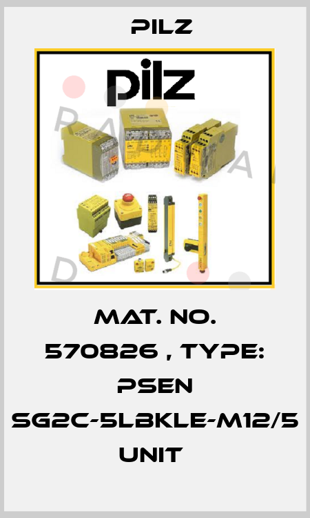 Mat. No. 570826 , Type: PSEN sg2c-5LBKLE-M12/5 unit  Pilz
