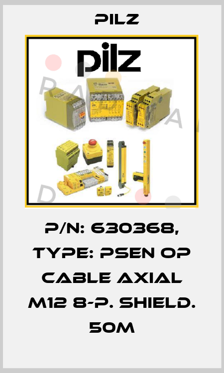 p/n: 630368, Type: PSEN op cable axial M12 8-p. shield. 50m Pilz