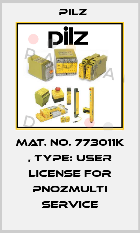 Mat. No. 773011K , Type: User License for PNOZmulti Service Pilz