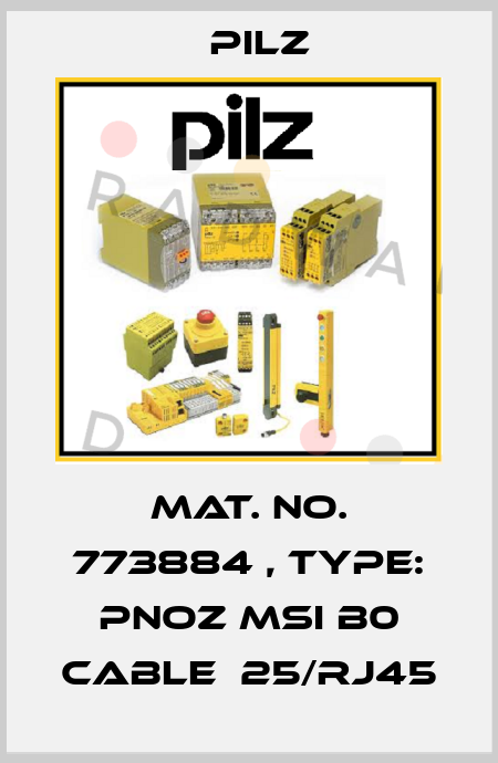 Mat. No. 773884 , Type: PNOZ msi b0 cable  25/RJ45 Pilz