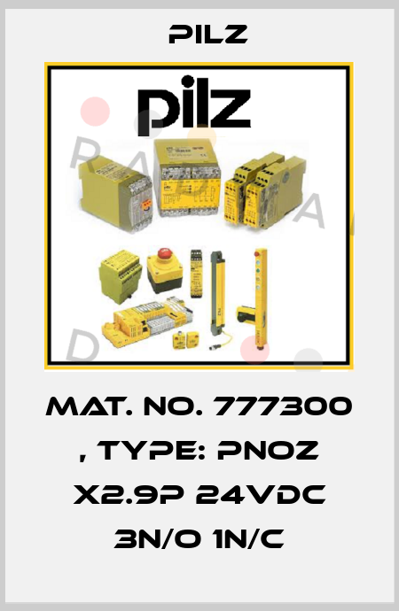 Mat. No. 777300 , Type: PNOZ X2.9P 24VDC 3n/o 1n/c Pilz