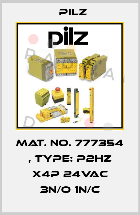 Mat. No. 777354 , Type: P2HZ X4P 24VAC 3n/o 1n/c Pilz